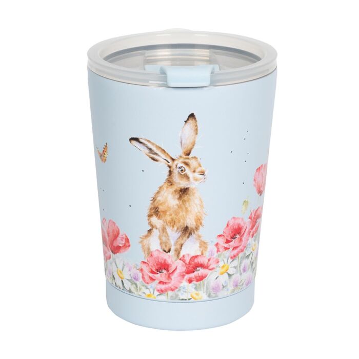 Wrendale Designs Field of Flowers Hare Thermal Travel Cup